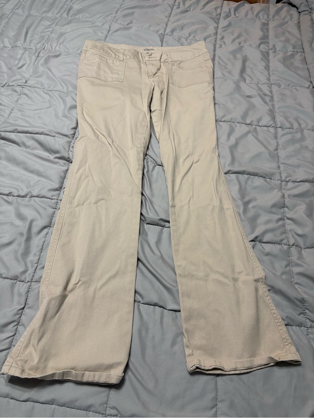 BeBop Women's Light Beige Boot Cut Pants